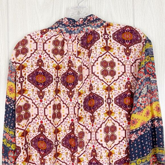 Umgee | Boho Bell Sleeve Tassel Dress Size Small - Picture 5 of 12